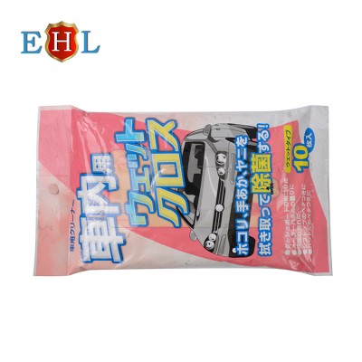 China factory wholesale  natural comfortable flushable cotton fabric cleaning car  wipes