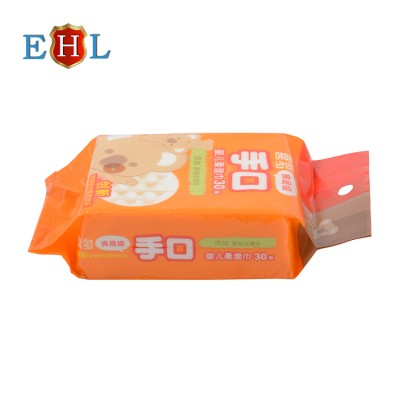 China factory custom oem biodegradable wipes 30pcs wet tissues baby